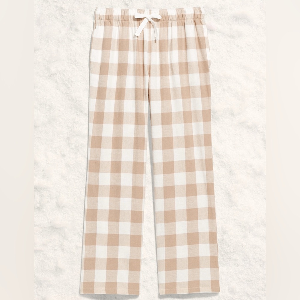 Women’s Neutral Plaid Flannel Pajama 3x, 4x new with tag